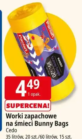 E.Leclerc Worki na śmieci bunny bugs 60 l Paclan oferta