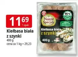 E.Leclerc Kiełbasa biała z szynki Wiodąca Marka Nasze Specjały oferta