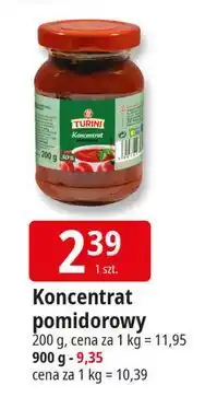 E.Leclerc Koncentrat pomidorowy 30% Wiodąca Marka Turini oferta