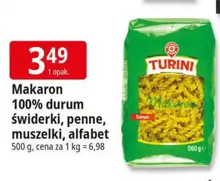 E.Leclerc Makaron alfabet Wiodąca Marka Turini oferta