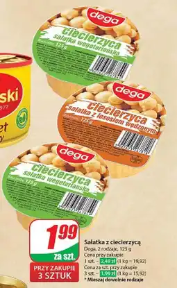 Dino Sałatka z łososiem wędzonym ciecierzyca Dega oferta