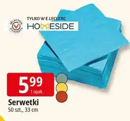 E.Leclerc Serwetki papierowe 38 cm Homeside oferta