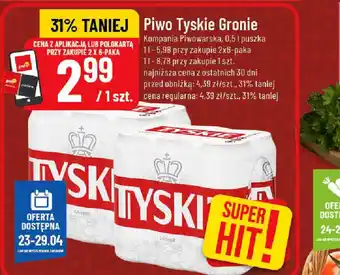 Polomarket Piwo Tyskie Gronie oferta
