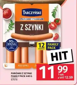 Selgros PARÓWKI Z SZYNKI FAMILY PACK 440 G oferta