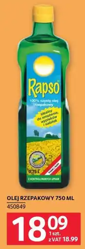 Selgros OLEJ RZEPAKOWY 750 ML oferta