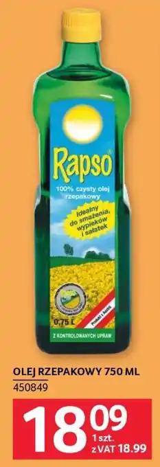 Selgros OLEJ RZEPAKOWY 750 ML oferta