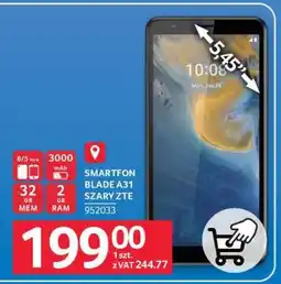 Selgros Smartfon Blade A31 Szary ZTE oferta