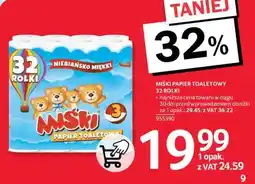 Selgros MIŚKI PAPIER TOALETOWY 32 ROLKI oferta