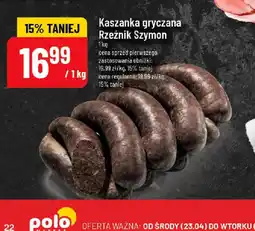 Polomarket Kaszanka gryczana Rzeźnik Szymon oferta