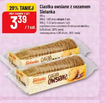 Polomarket Ciastka owsiane z sezamem Sielanka oferta