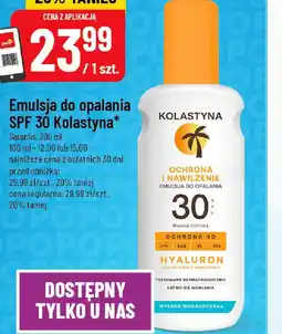 Polomarket Emulsja do opalania SPF 30 Kolastyna oferta