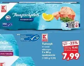 Kaufland Tuńczyk w sosie własnym K-Classic oferta