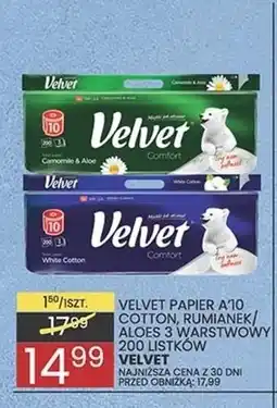 Wafelek Velvet Camomile & Aloe Papier toaletowy 10 rolek oferta