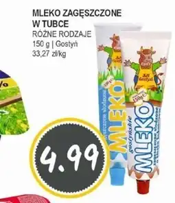 Słoneczko SM Gostyń Mleko gostyńskie zagęszczone słodzone o smaku waniliowym 150 g oferta