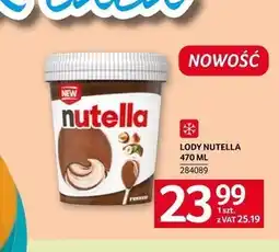 Selgros Lody Nutella oferta
