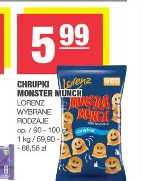 Spar Monster Munch Original Chrupki ziemniaczane 100 g oferta