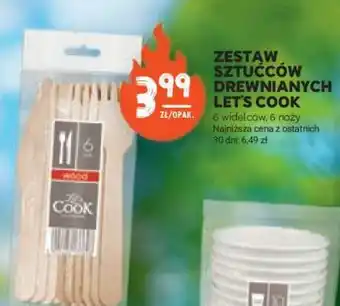 Stokrotka Market Zestaw sztućców drewnianych Let’s Cook oferta