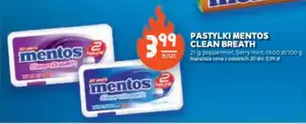 Stokrotka Market PASTYLKI MENTOS CLEAN BREATH oferta