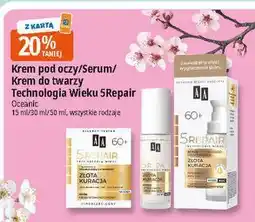 E.Leclerc Dzienny krem przeciwzmarszczkowy 60+ złota kuracja Aa Technologia Wieku 5Repair oferta