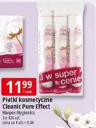 E.Leclerc Płatki kosmetyczne pure effect okrągłe Cleanic oferta