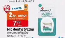 E.Leclerc Nić dentystyczna 80 m miętowa Wiodąca Marka Dentamyl oferta