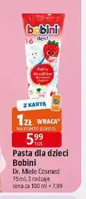 E.Leclerc Pasta do zębów 1-6 lat lody truskawkowe Bobini Dent oferta
