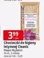 E.Leclerc Chusteczki do higieny intymnej z pantenolem i kwasem mlekowym Cleanic Pure oferta