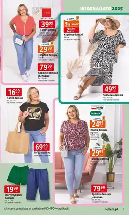E.Leclerc T-shirt damski rozm. xl-3xl Tissaia oferta