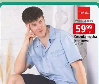 E.Leclerc Koszula jeansowa męska s-2xl Tissaia oferta