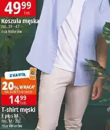 E.Leclerc T-shirt męski gładki m-2xl E Plus M oferta