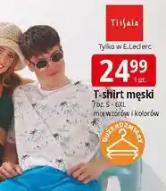 E.Leclerc T-shirt męski s-6xl Tissaia Basics oferta