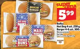 Topaz Bułka Hot Dog 4 szt. 250 g / Burger 4-6 szt. 300 g Dan Cake oferta