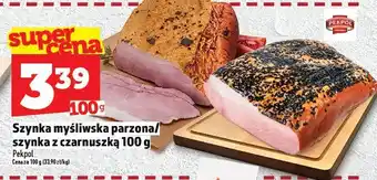 Topaz Szynka myśliwska parzona/szynka z czarnuszka 100g Pekpol oferta