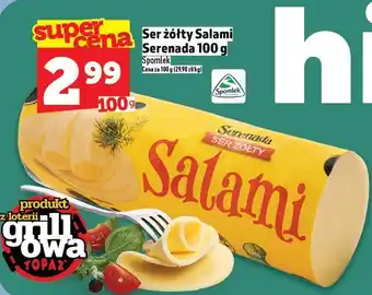 Topaz Ser żółty Salami Serenada 100g Spomlek oferta