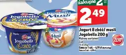 Topaz Jogurt zbożowy/musli Jogobella 200 g Zott oferta
