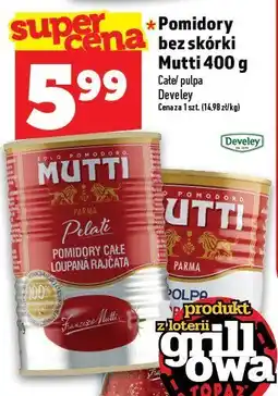 Topaz Pomidory bez skórki Mutti 400 g Develey oferta
