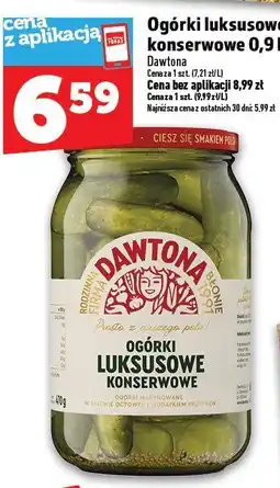 Topaz Ogórki luksusowe konserwowe Dawtona 900g oferta