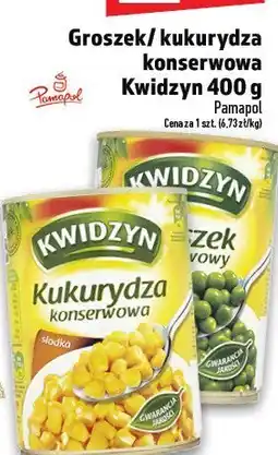 Topaz Groszek/kukurydza konserwowa Kwidzyn 400 g Pampol oferta