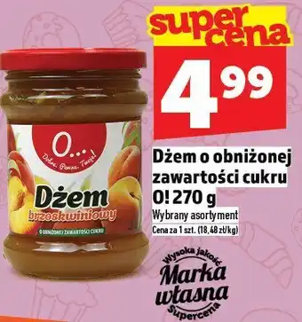 Topaz Dżem o obniżonej zawartości cukru 270 g Marka Własna oferta