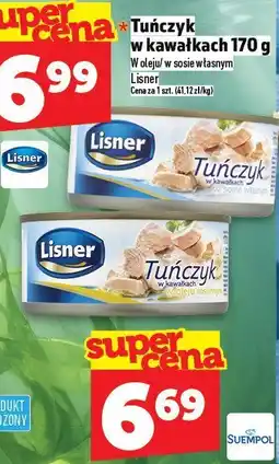 Topaz Tuńczyk w kawałkach 170 g Lisner oferta