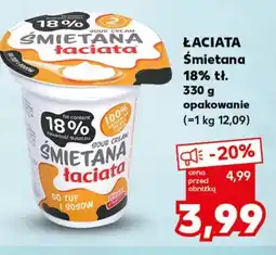 Kaufland Śmietana Łaciata oferta