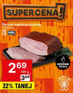 Delikatesy Centrum Boczek wędzony parzony 100g Karol oferta