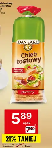 Delikatesy Centrum Chleb tostowy pszenny Dan Cake oferta