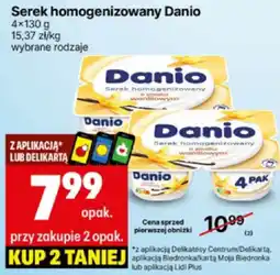 Delikatesy Centrum Serek homogenizowany Danio 4x130g oferta