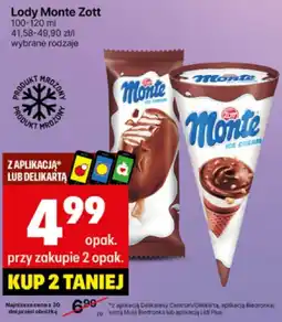 Delikatesy Centrum Lody Monte Zott 100-120ml oferta