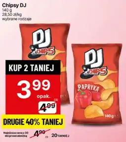 Delikatesy Centrum Chipsy DJ Papryka 140g oferta