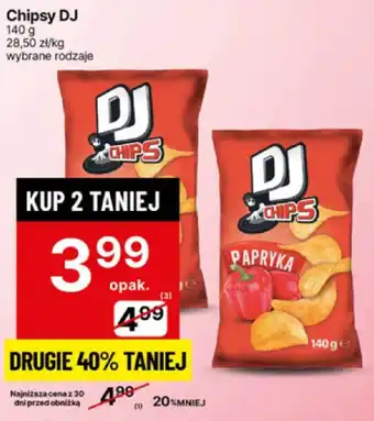 Delikatesy Centrum Chipsy DJ Papryka 140g oferta