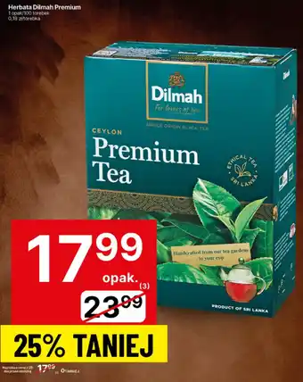 Delikatesy Centrum Herbata Dilmah Premium 100 torebek oferta