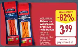 ALDI WEDLINIARNIA Kabanosy wieprzowe/ drobiowo-wieprzowe oferta