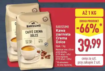 ALDI BARISSIMO Kawa ziarnista Crema Dolce oferta